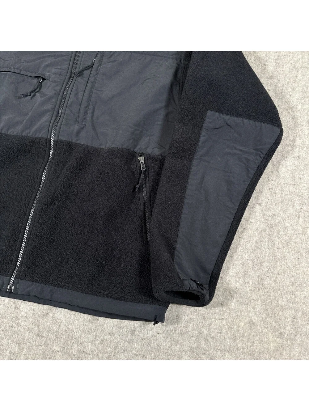 The North Face Jacket Men’s Large Black Denali Full Zip Polartec Fleece Hiking